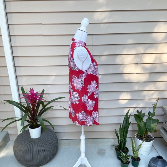 sleeveless floral dress cutout flowy summer spring Easter style forever 21 small - Picture 8 of 16